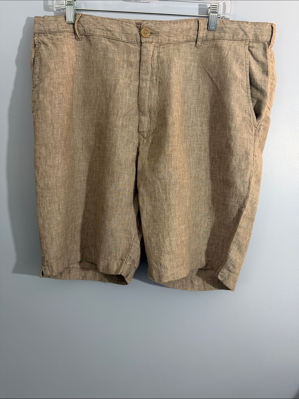 Jos. A. Bank Reserve Beige Linen Shorts SZ 38